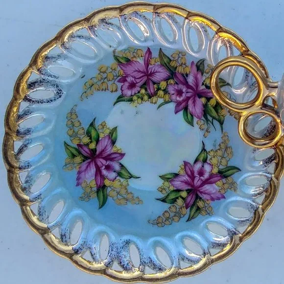 L.M. Royal Halsey very fine china cup & saucer set - Picture 10 of 10